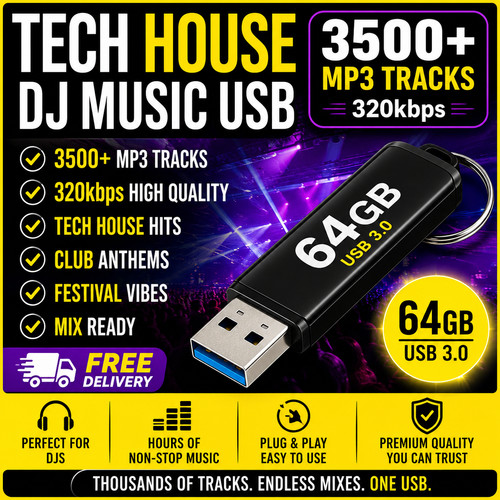 Tech house music usb - music,
